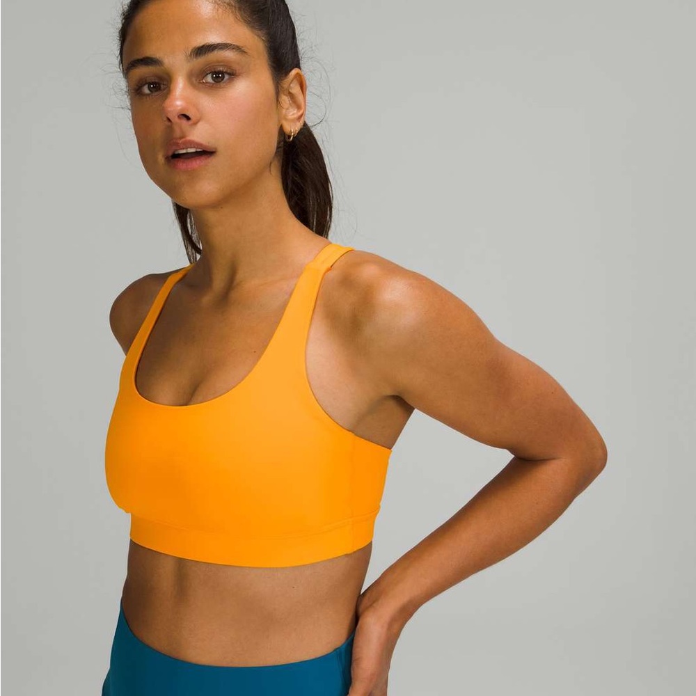 Lululemon Energy Bra *Medium Support, B–D Cups Size6 Clementine